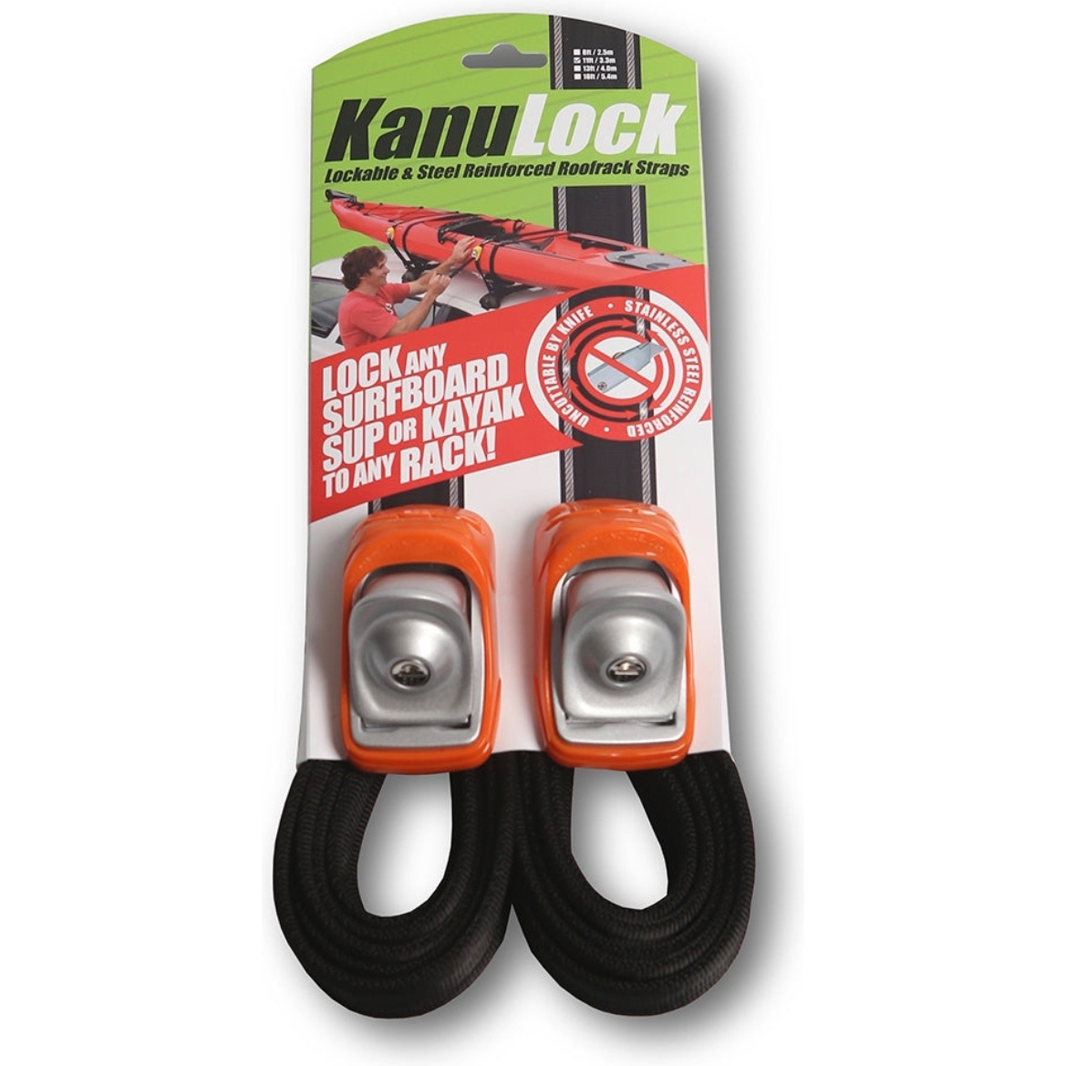 2026 KanuLock 3.3m / 11ft Lockable Tiedown Set KNLT-33M-11F